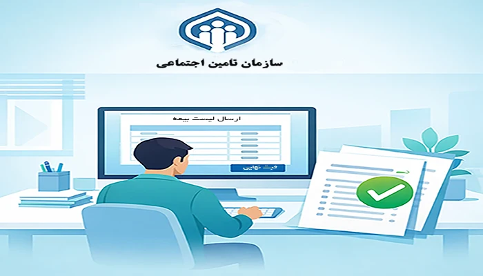 ارسال لیست بیمه